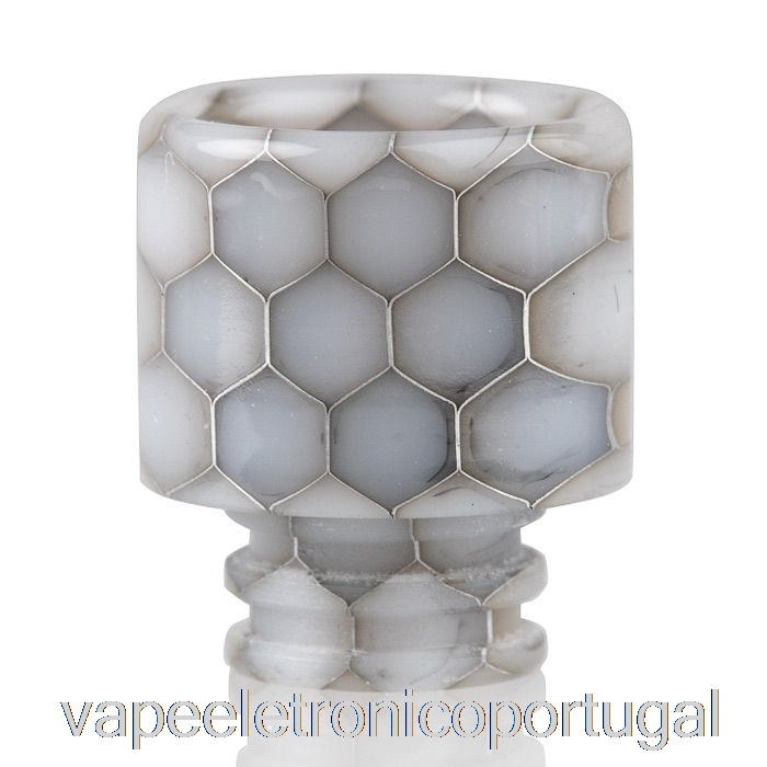 Vape Eletronico 510 Resina De Pele De Cobra Ponta De Gotejamento Branca